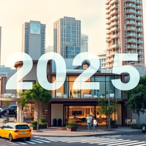 Overview of 2025 real estate market trends with digital marketing and tech innovations