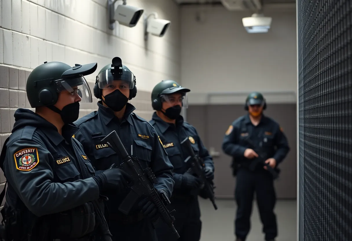 Security measures at a correctional facility