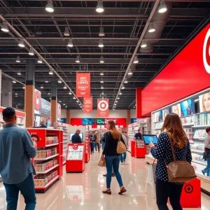 Visual representation of Target's revamped marketing strategy featuring engaged consumers.