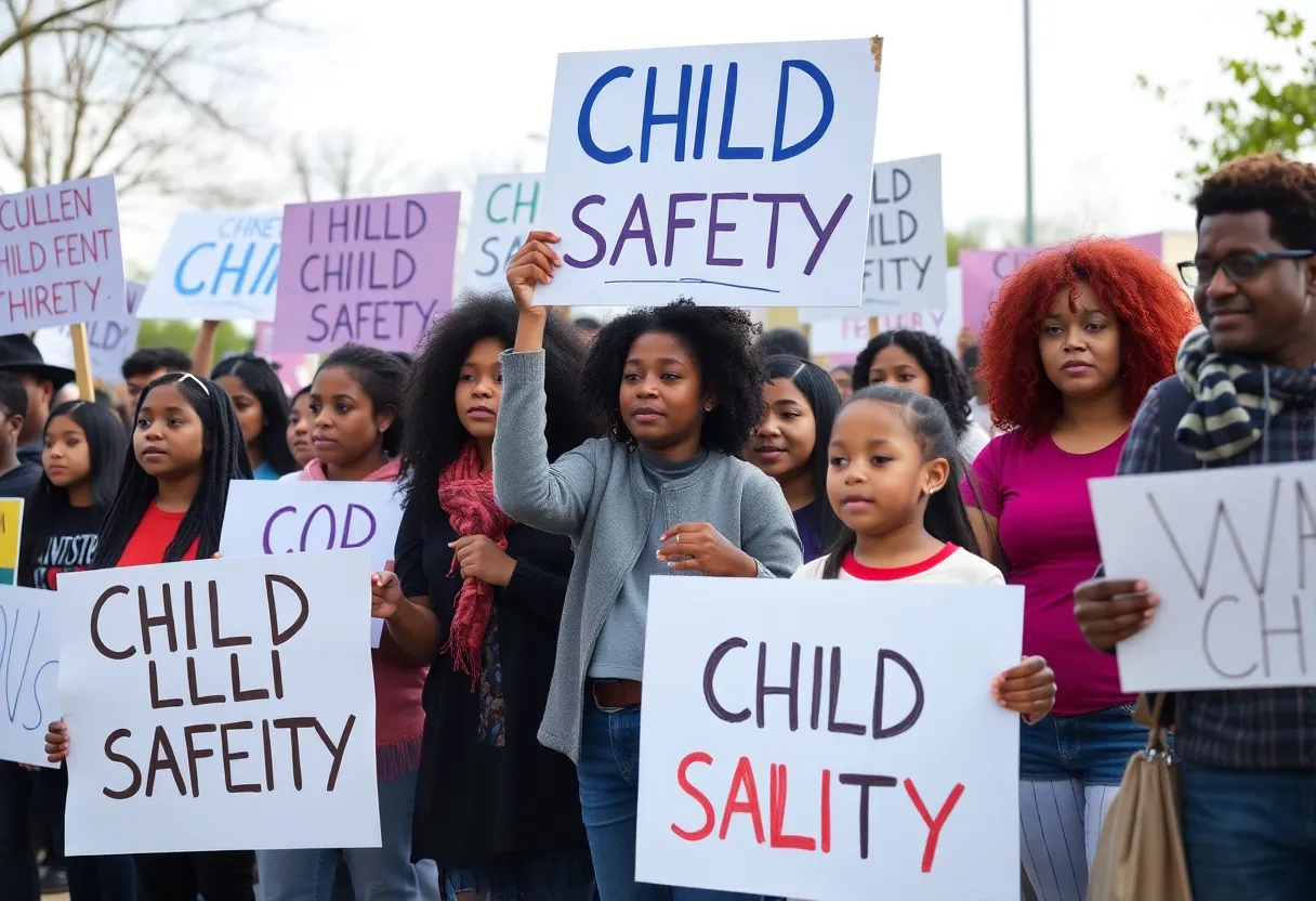 Residents rallying for child safety in Greenwood