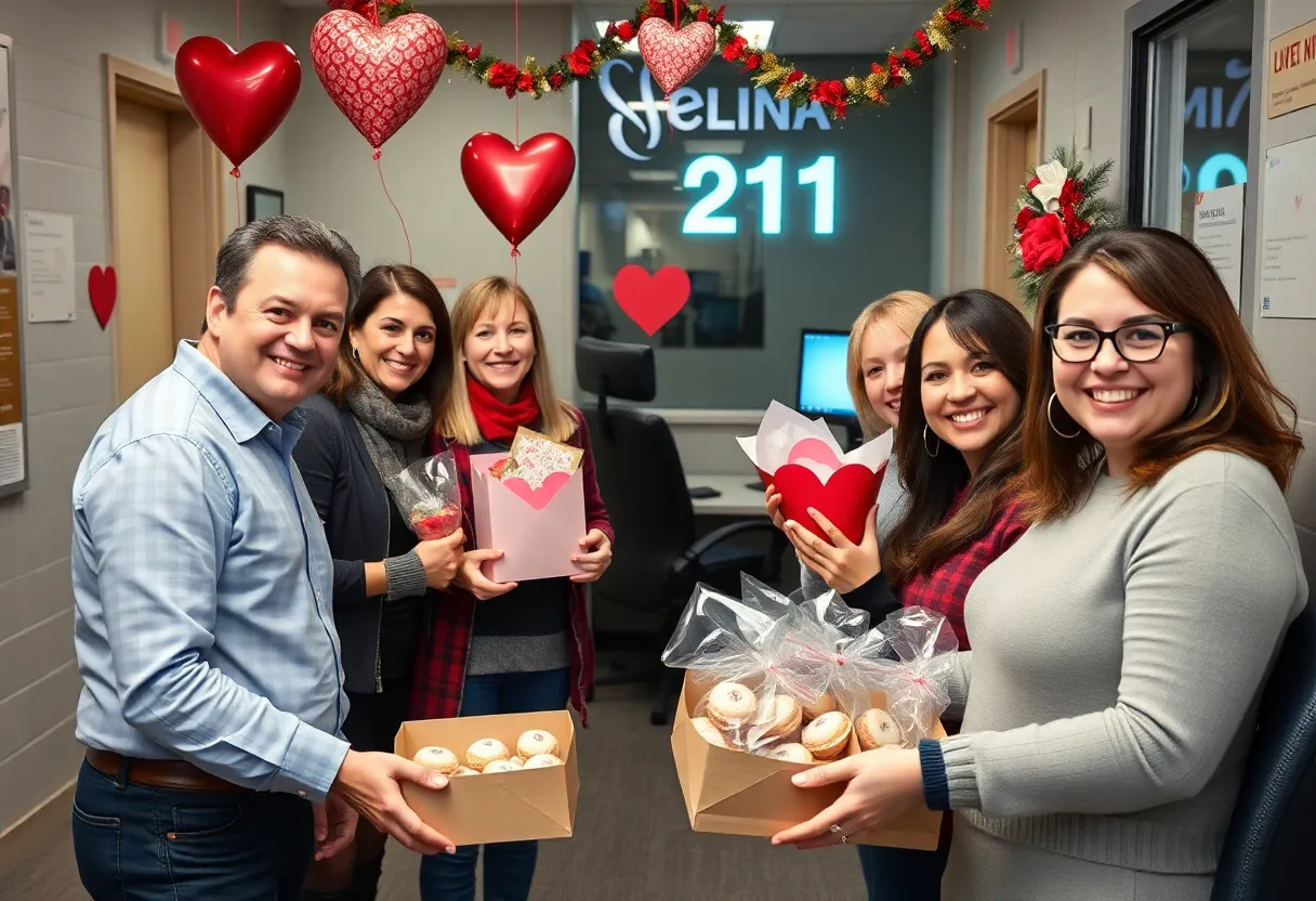 Community group delivering Valentine’s treats to 911 dispatchers