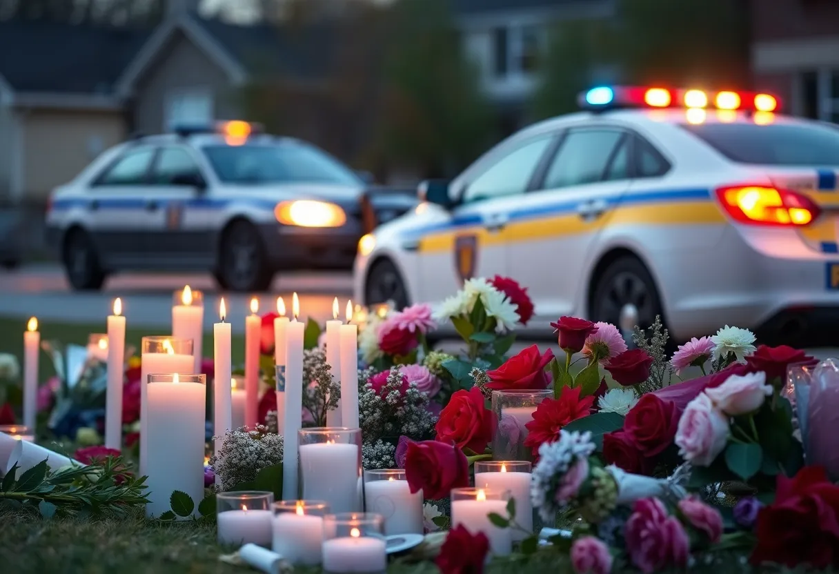 Community gathering in memory of the shooting incident in Greenville.