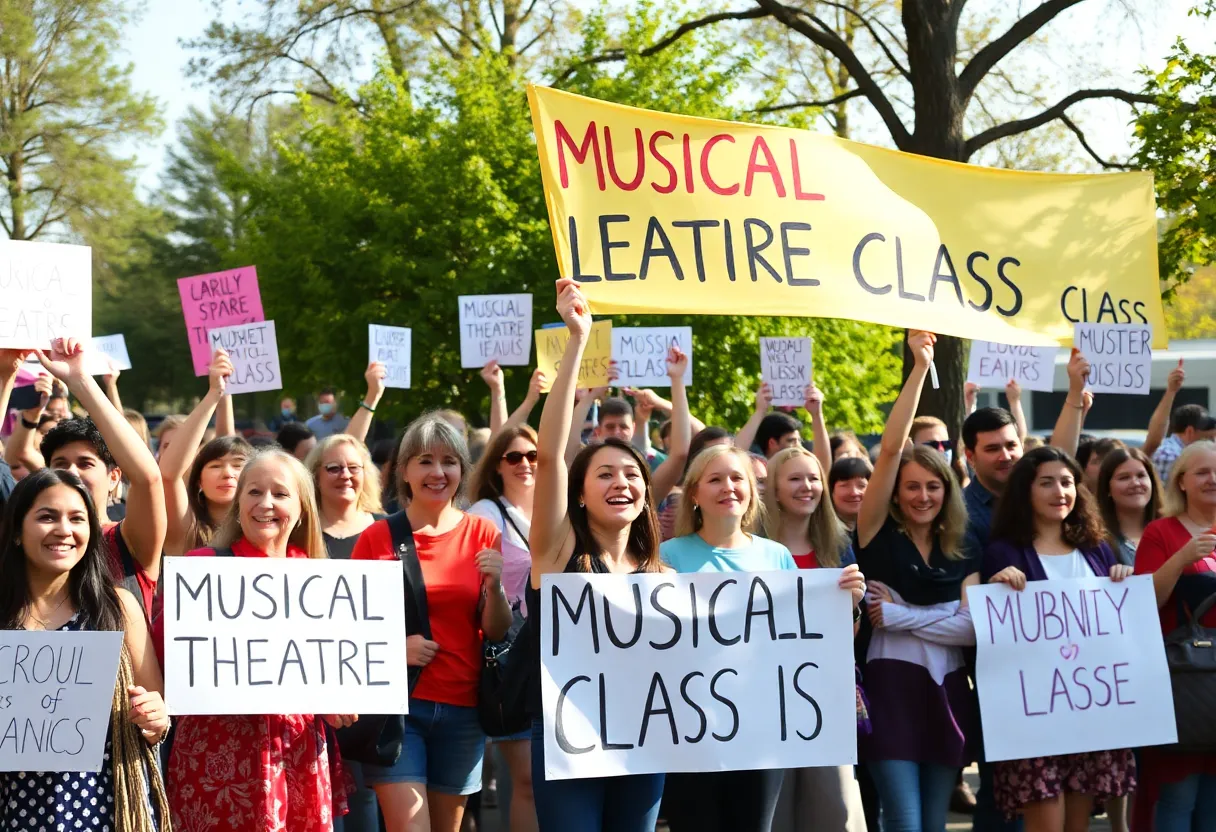 Community members unite in support of musical theatre class