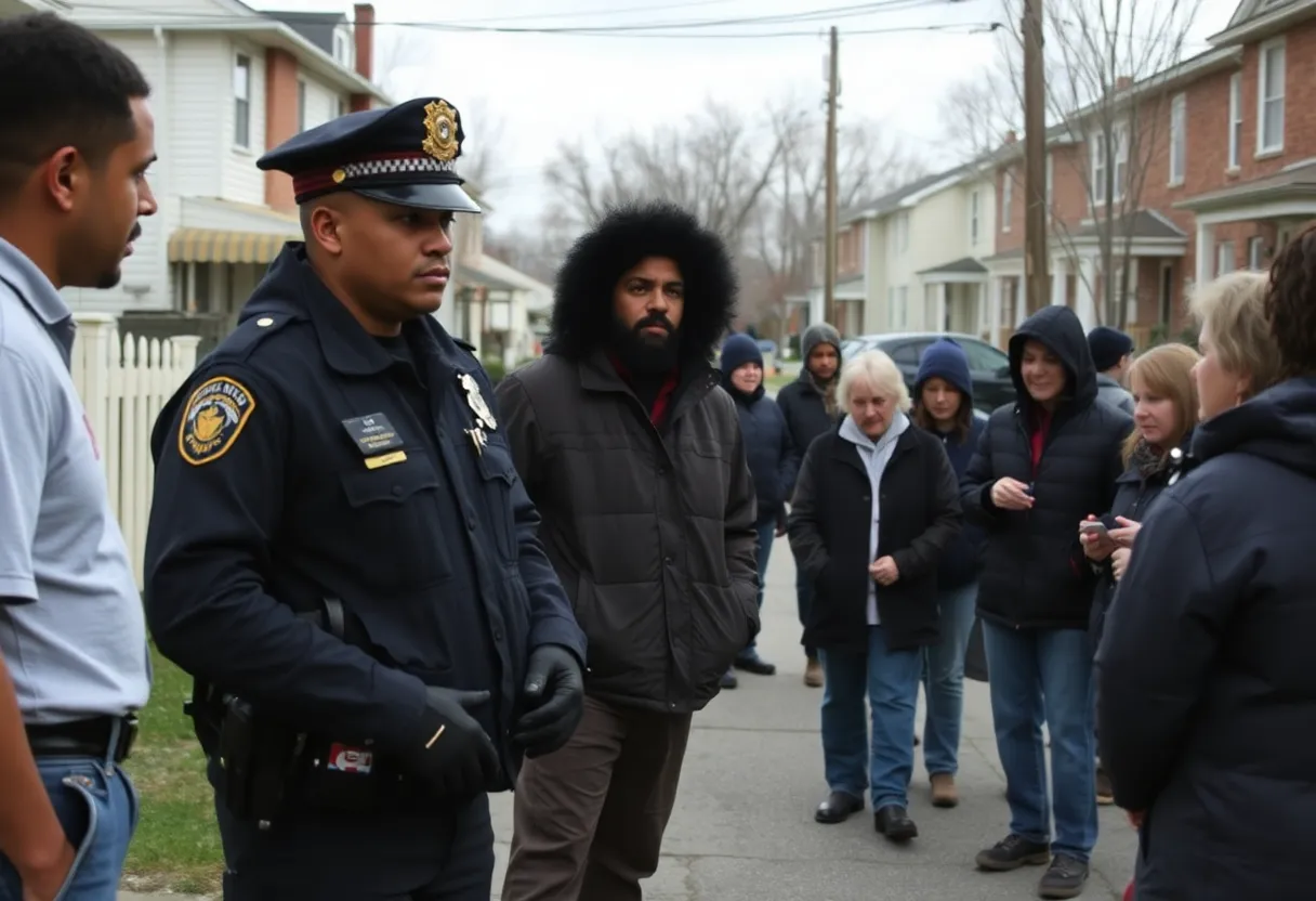 Community members discussing safety measures in Lancaster SC