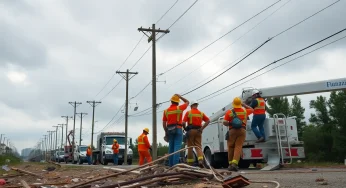 Power Restoration Efforts in North and South Carolina Following Hurricane Helene