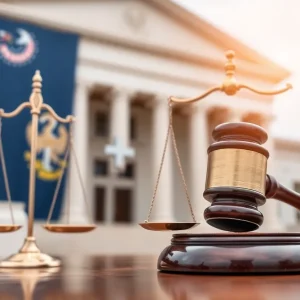 Symbolic representation of South Carolina's justice system