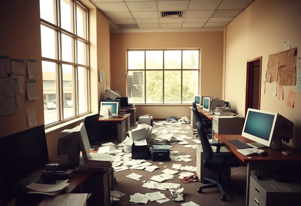 Abandoned Roofing Office