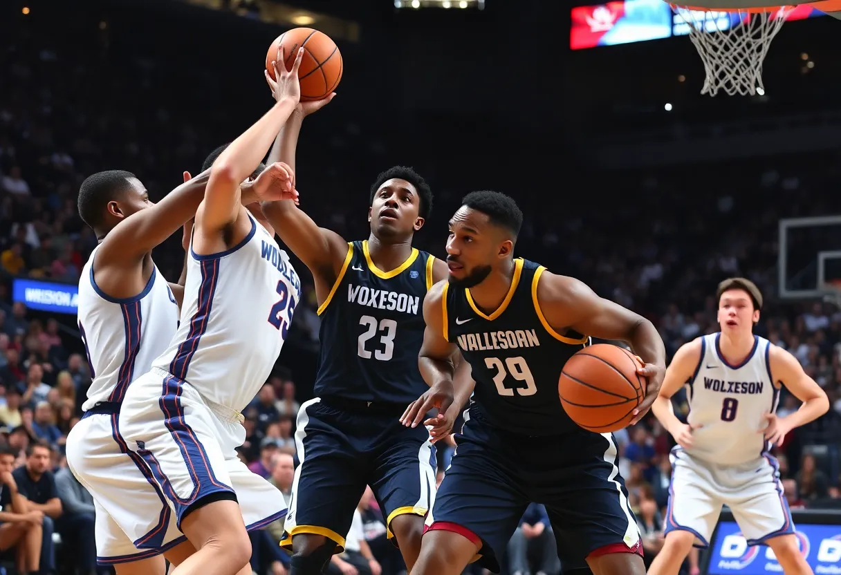 South Carolina Gamecocks in action during Sweet 16 match