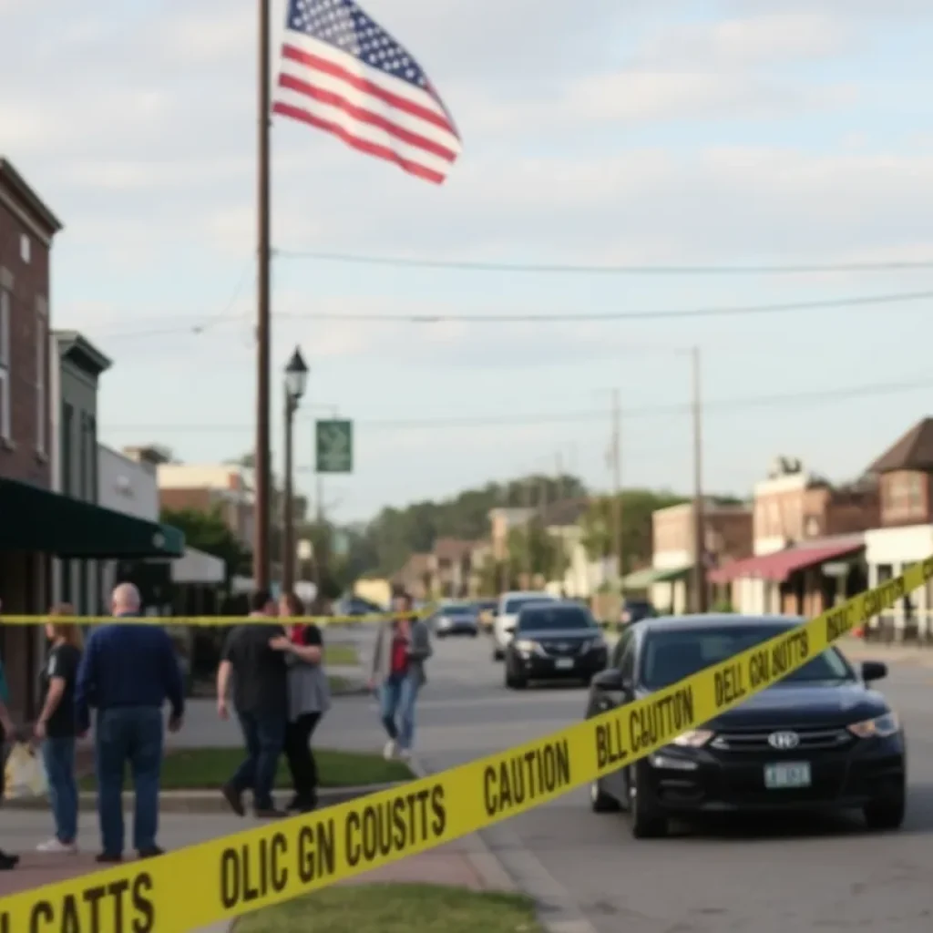 Community scene in Greenwood, SC highlighting recent violence.