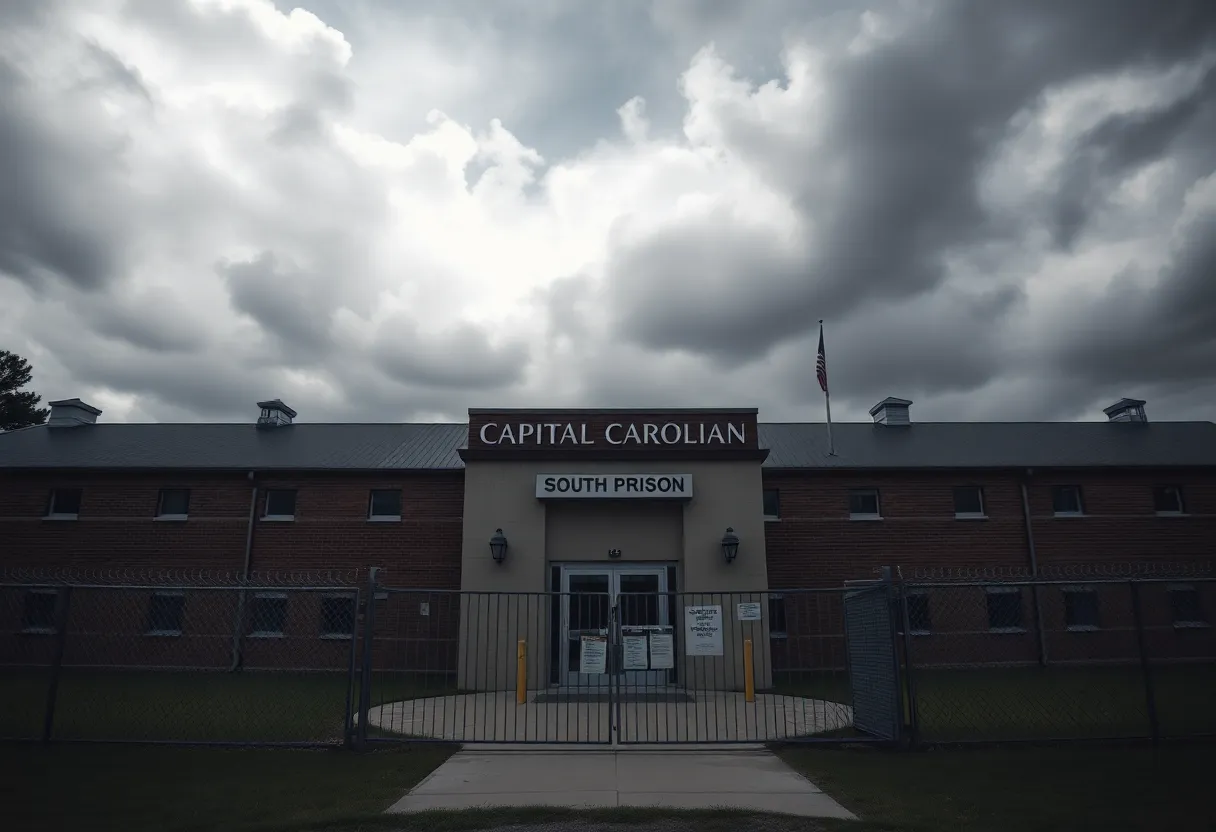 Prison scene related to execution methods in South Carolina