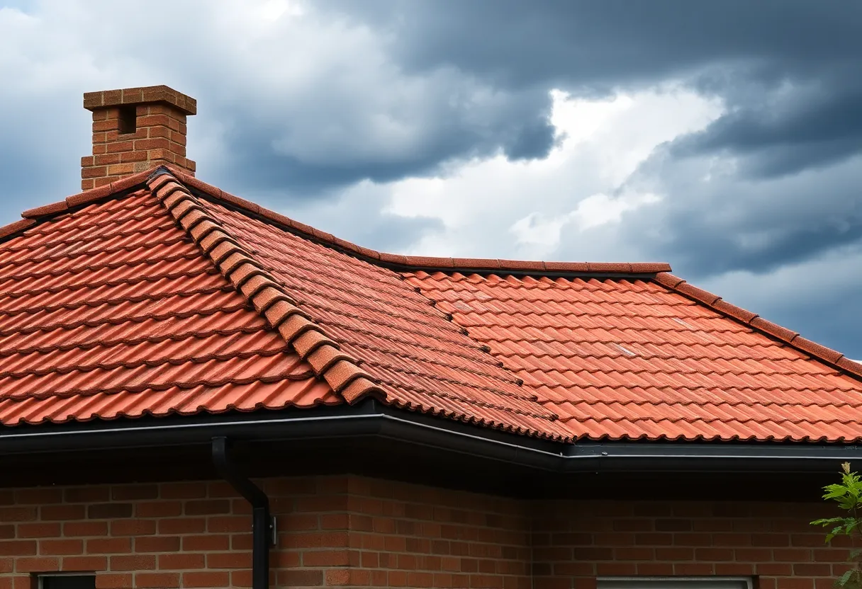 Roof upgrade for enhanced storm resilience showing durable materials.
