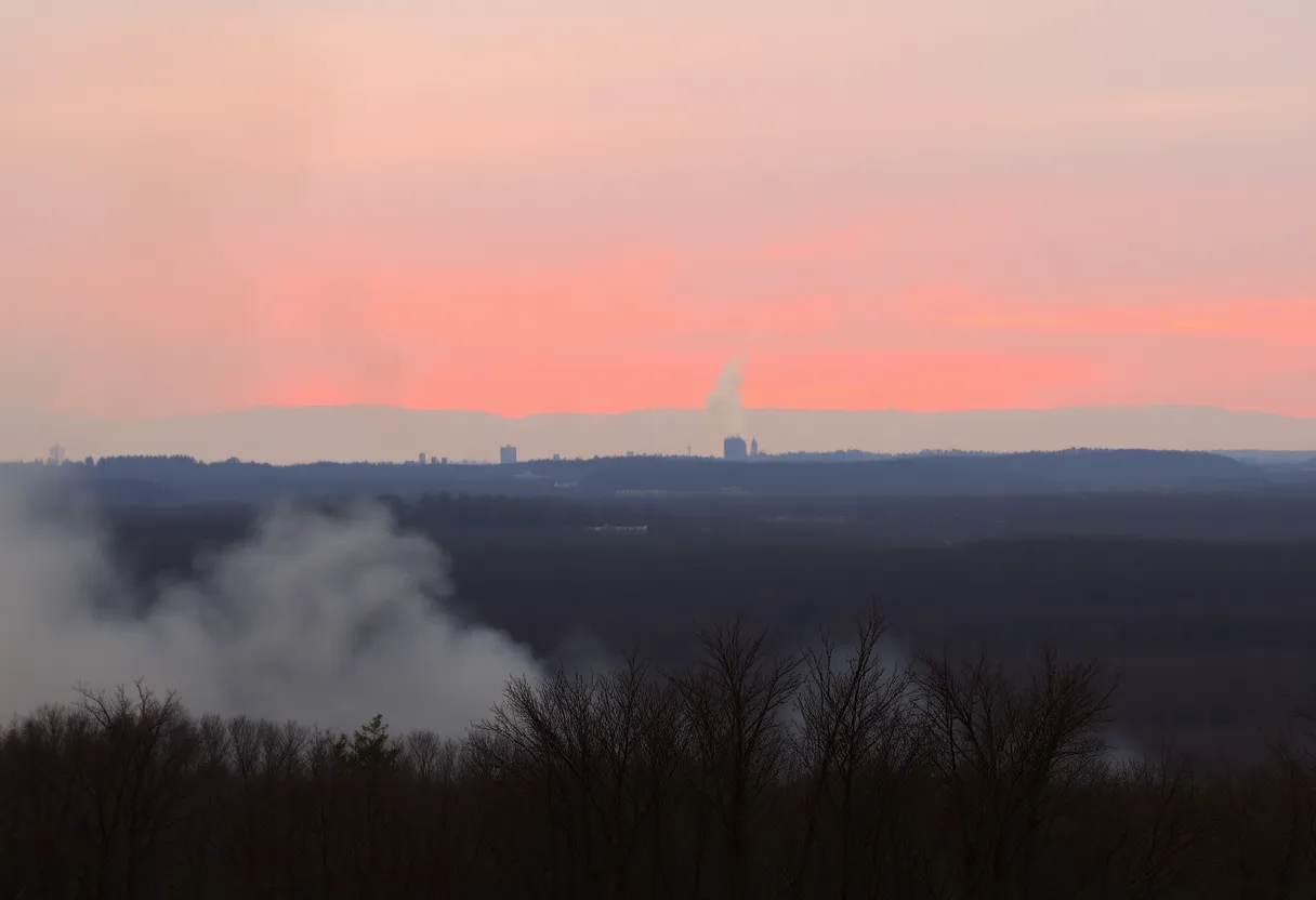 Firefighters battling wildfires in the Carolina landscape