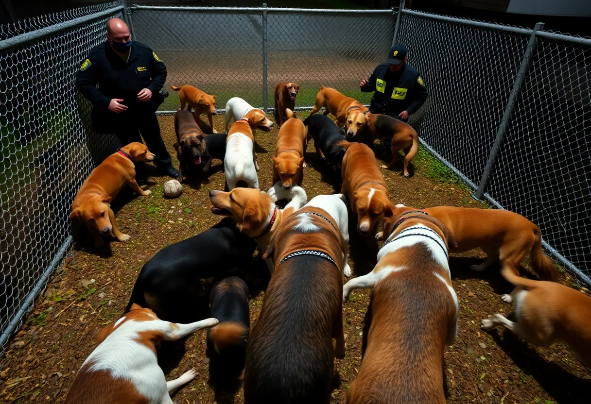 Scene of a dog attack incident in Greenwood County.