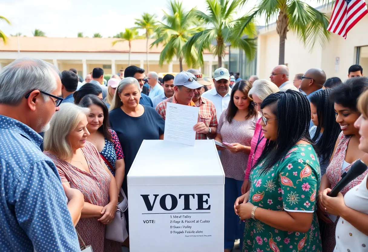 Voters engaging in the Florida 6th District election