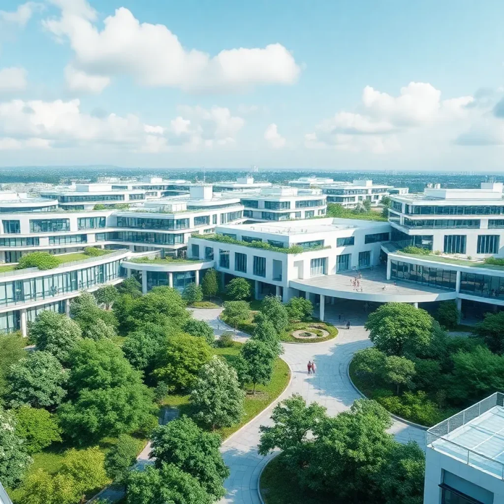 Rendering of the GGC Partnership Campus in Greenwood, SC