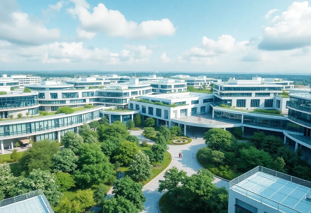 Rendering of the GGC Partnership Campus in Greenwood, SC