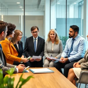 Political leaders in a discussion about remote voting legislation