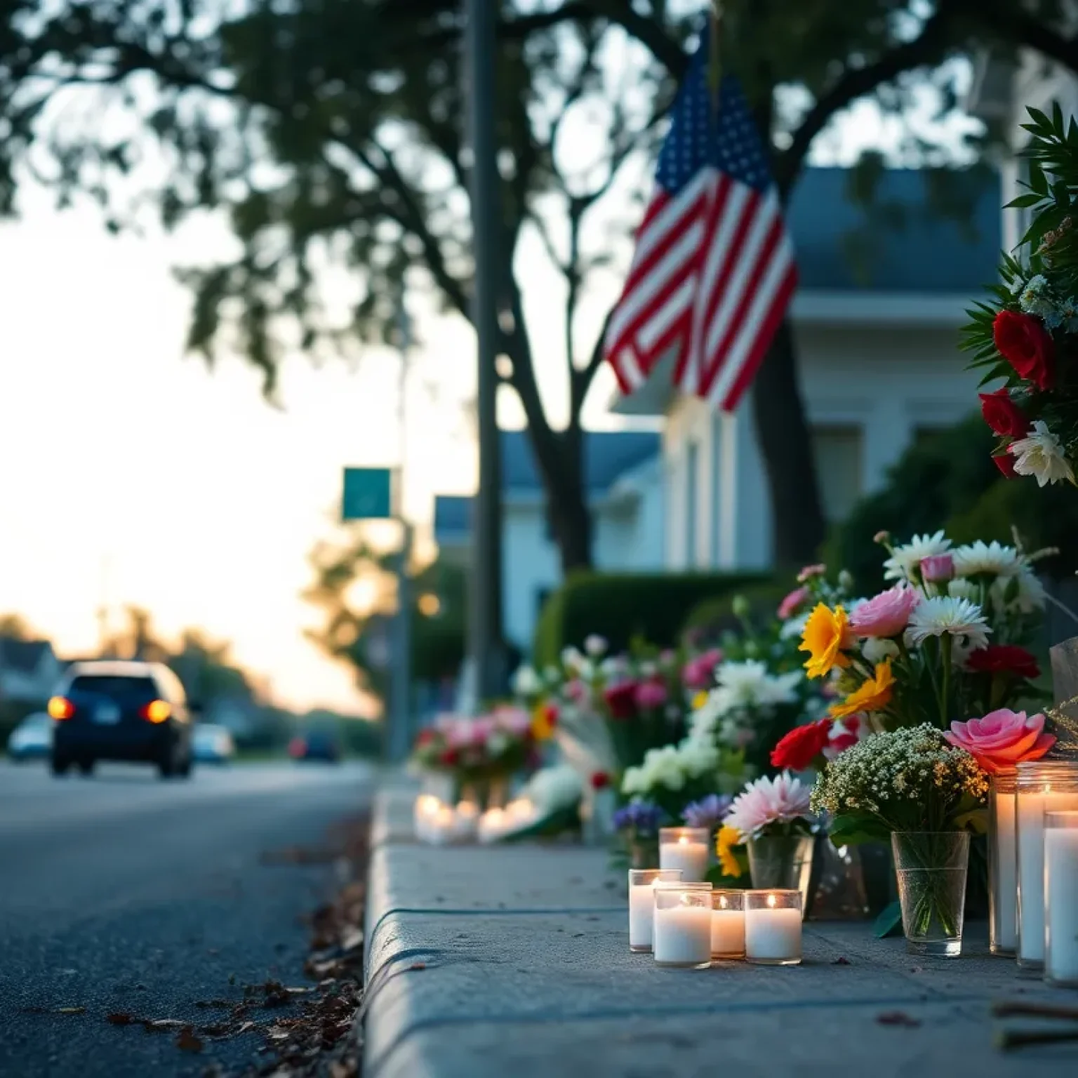 Mourning scene in Greenwood community