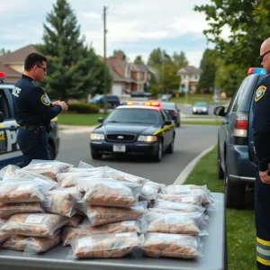 Law enforcement team conducting a drug bust in Greenwood County