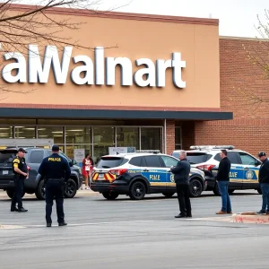 Police responding to the Lancaster Walmart shooting incident