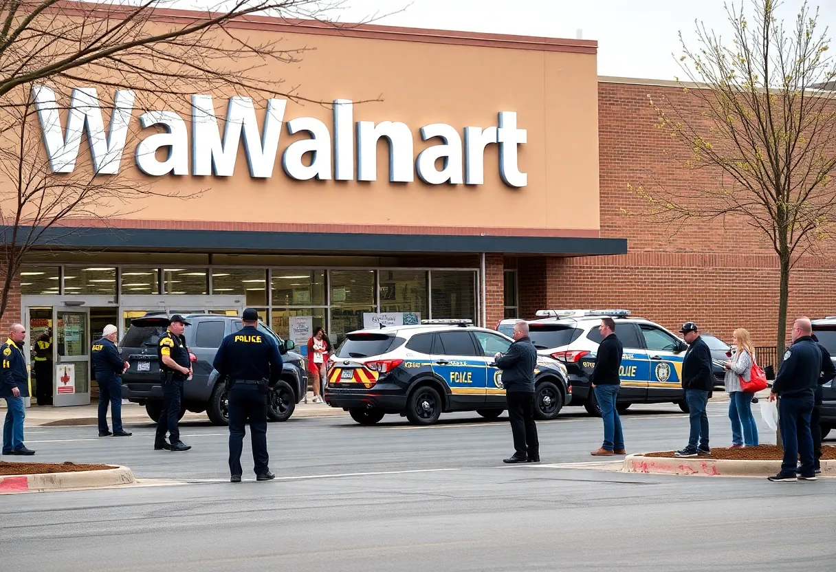 Police responding to the Lancaster Walmart shooting incident