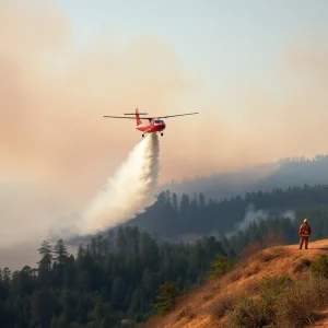 Helicopters dropping water on wildfire near Myrtle Beach