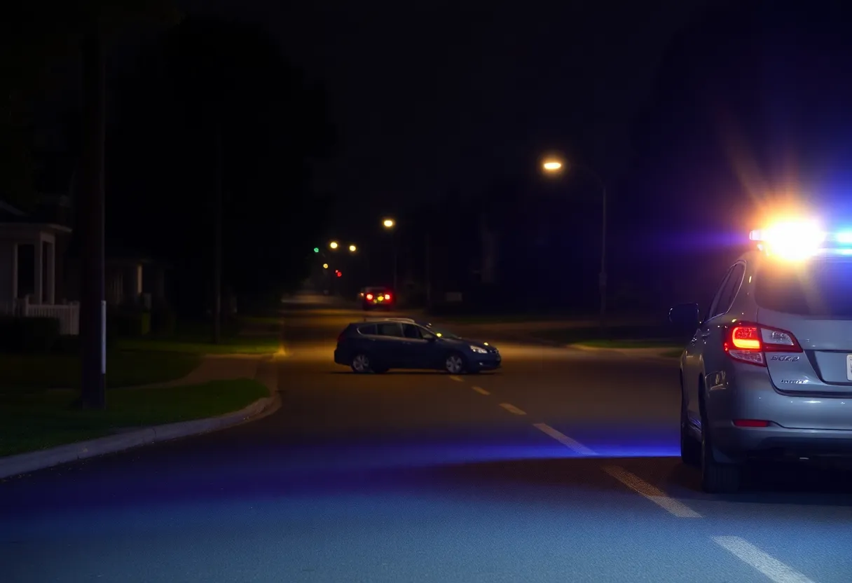 Police investigating a hit-and-run scene in Greenwood, South Carolina