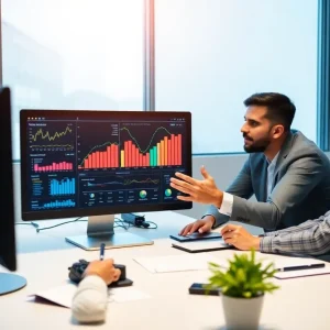 Team using predictive analytics for digital marketing strategies