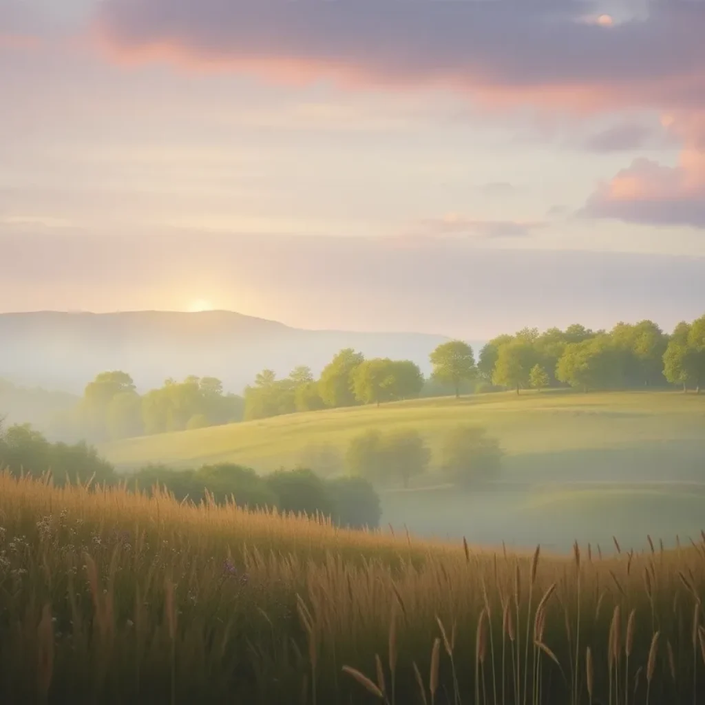 A serene landscape illustrating community support in remembrance of a beloved matriarch.