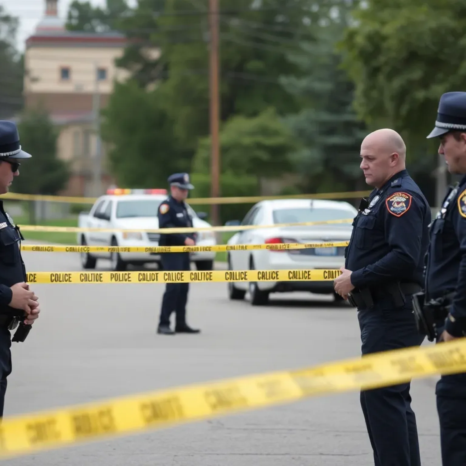Emergency responders at the scene of a deputy-involved shooting
