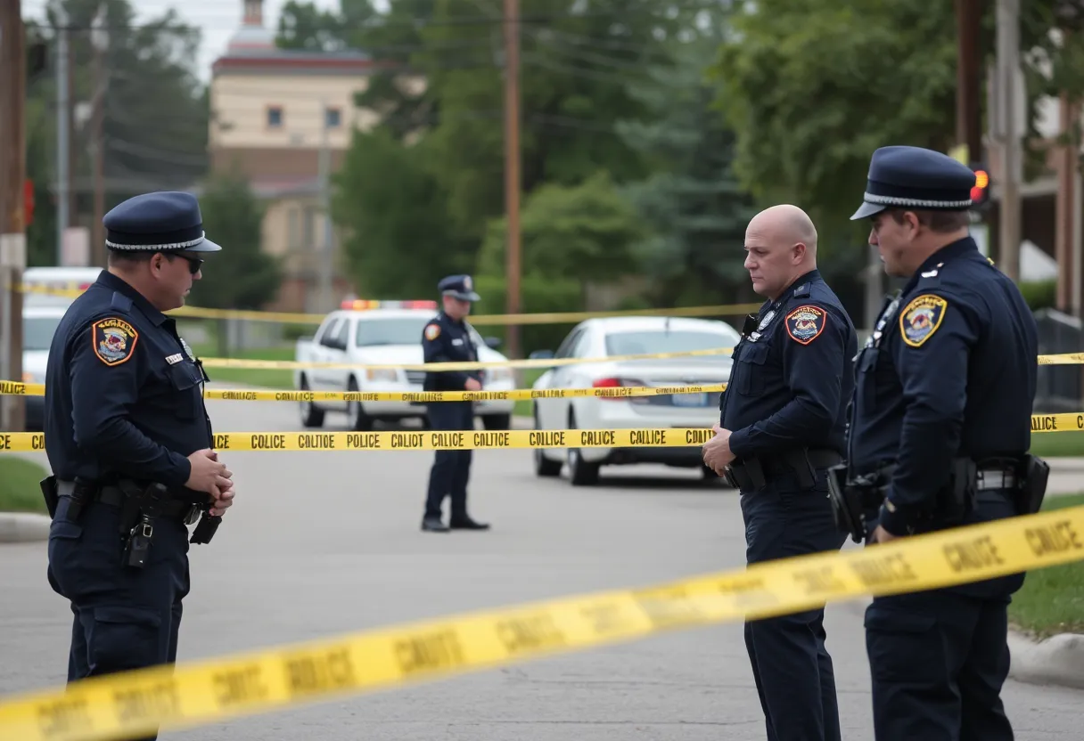 Emergency responders at the scene of a deputy-involved shooting