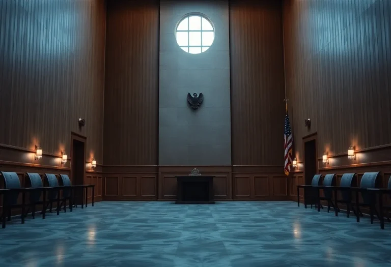An empty execution chamber representing capital punishment practices.