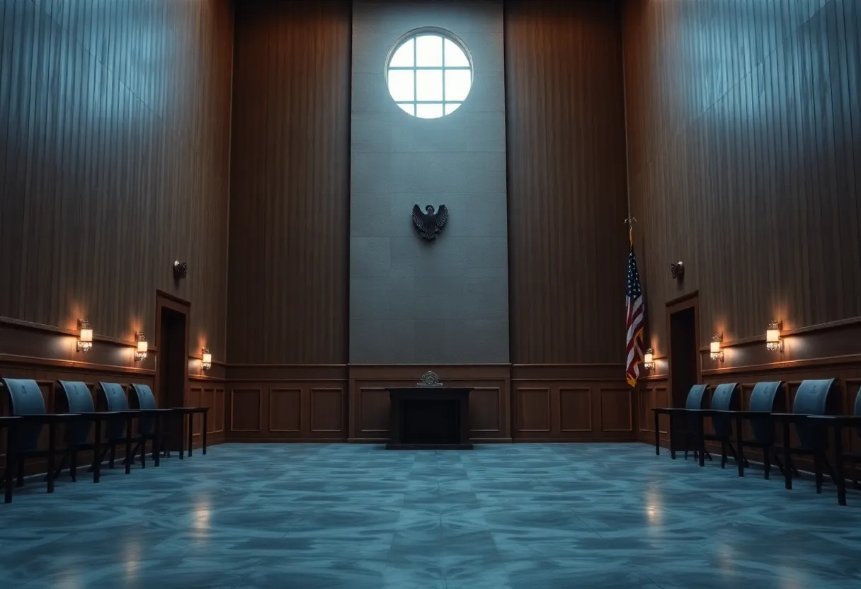 An empty execution chamber representing capital punishment practices.