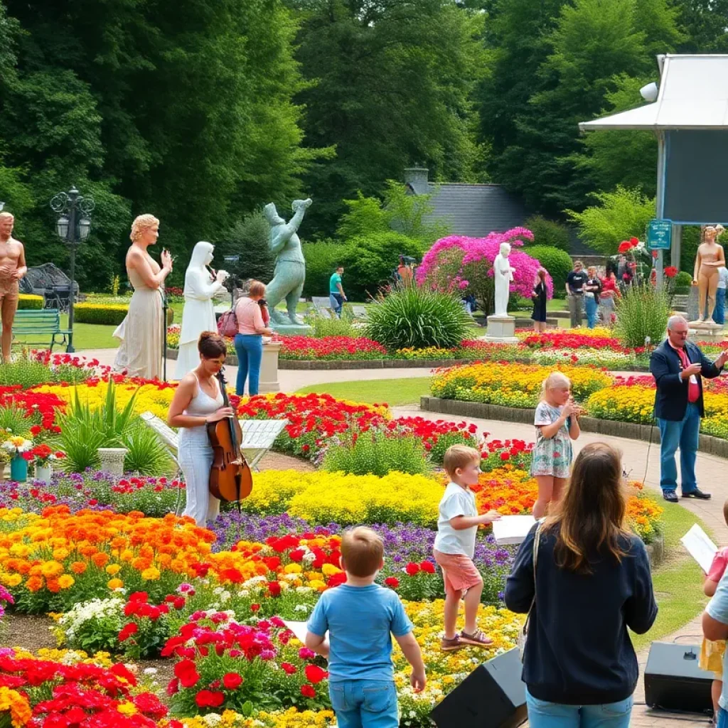 Colorful flowers at the SC Festival of Flowers in Greenwood