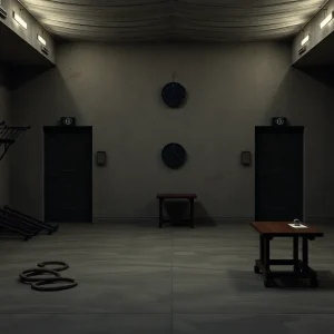 Execution chamber in South Carolina for firing squad executions.