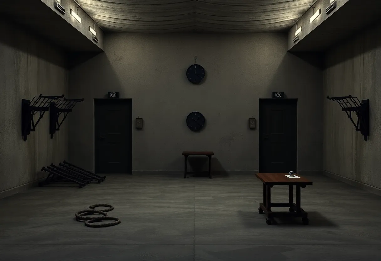 Execution chamber in South Carolina for firing squad executions.