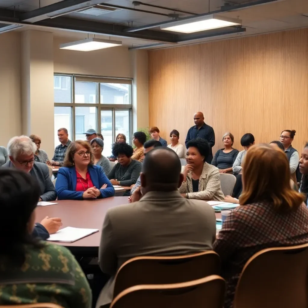 Residents of Greenwood discussing hate intimidation ordinance