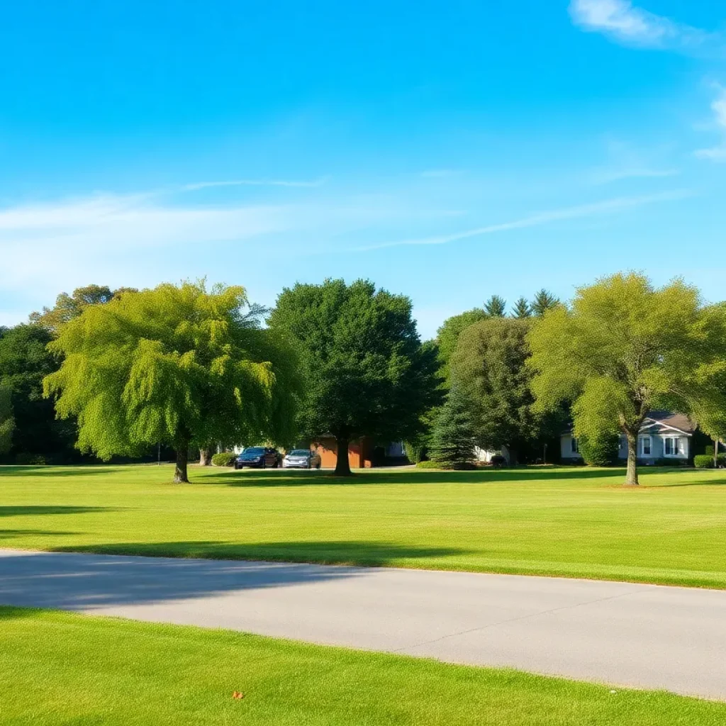 Scenic view of a peaceful park in Greenwood