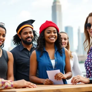 Contestants competing in challenges for U.S. citizenship