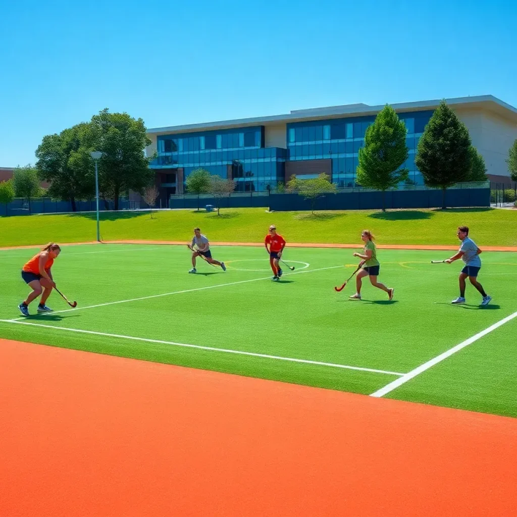 New practice field for Lander University field hockey team