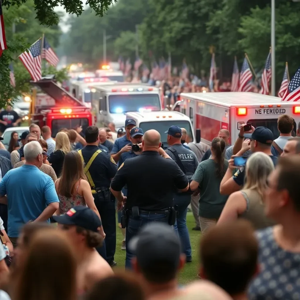 Scene of a shooting during a Memorial Day gathering in Little River.