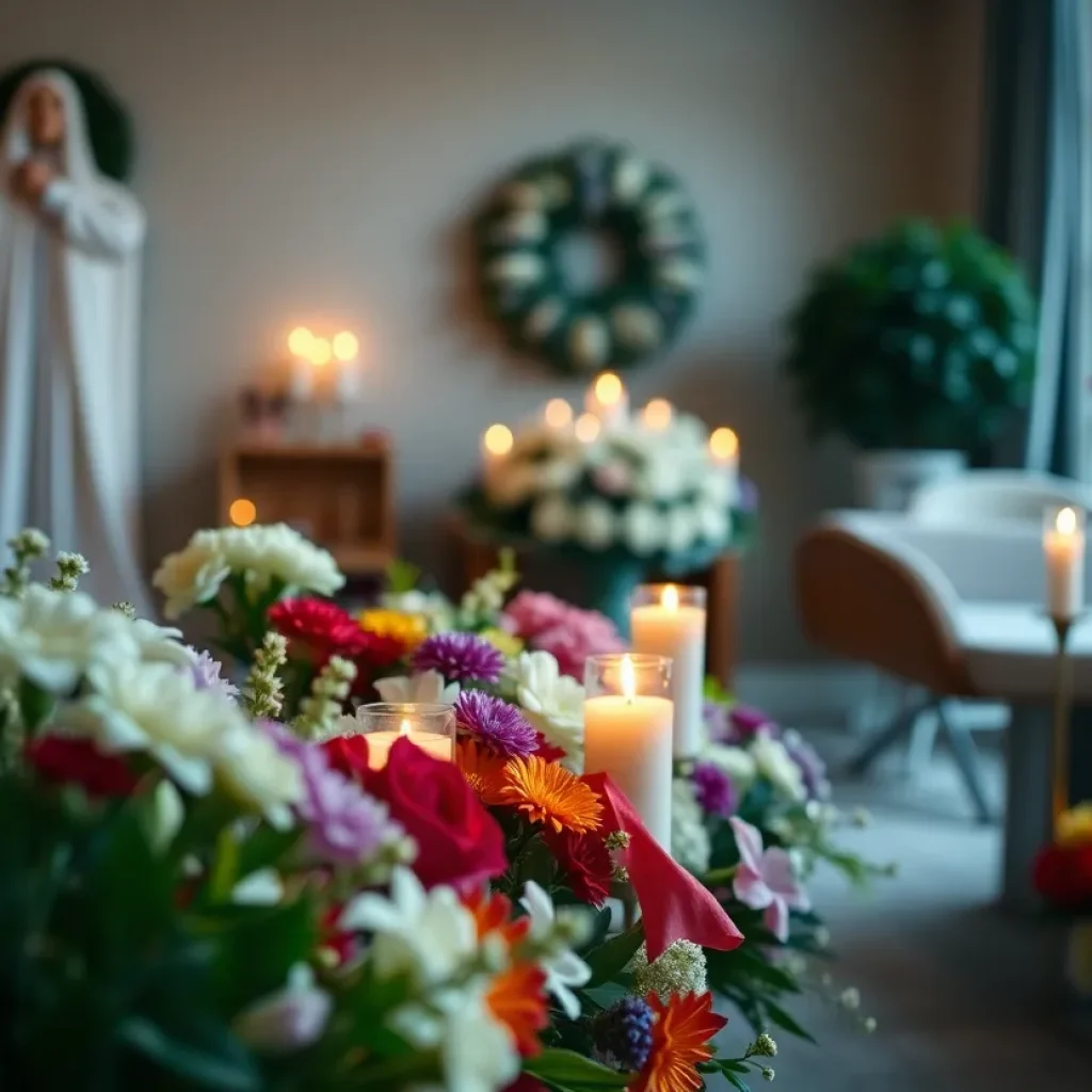 Memorial scene dedicated to Ronald Lee Davenport
