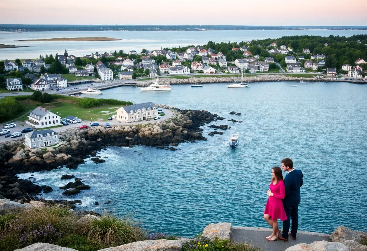 Scenic view of Newport, Rhode Island coastline