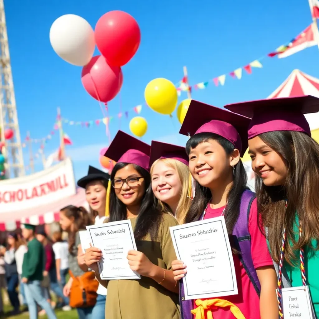 Celebration of scholarship winners at South Carolina State Fair