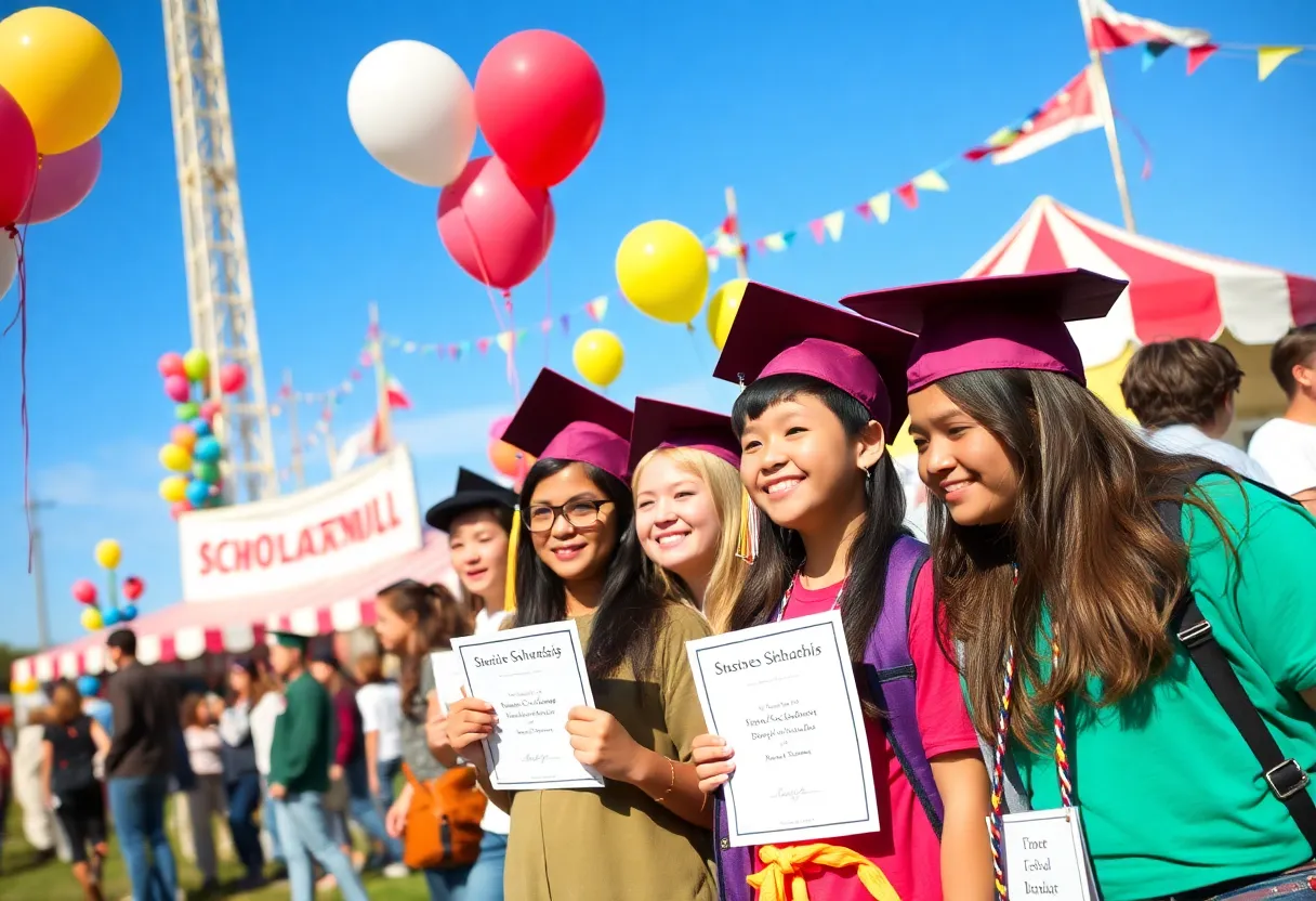 Celebration of scholarship winners at South Carolina State Fair