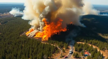 Wildfire Threatens South Carolina’s Table Rock State Park