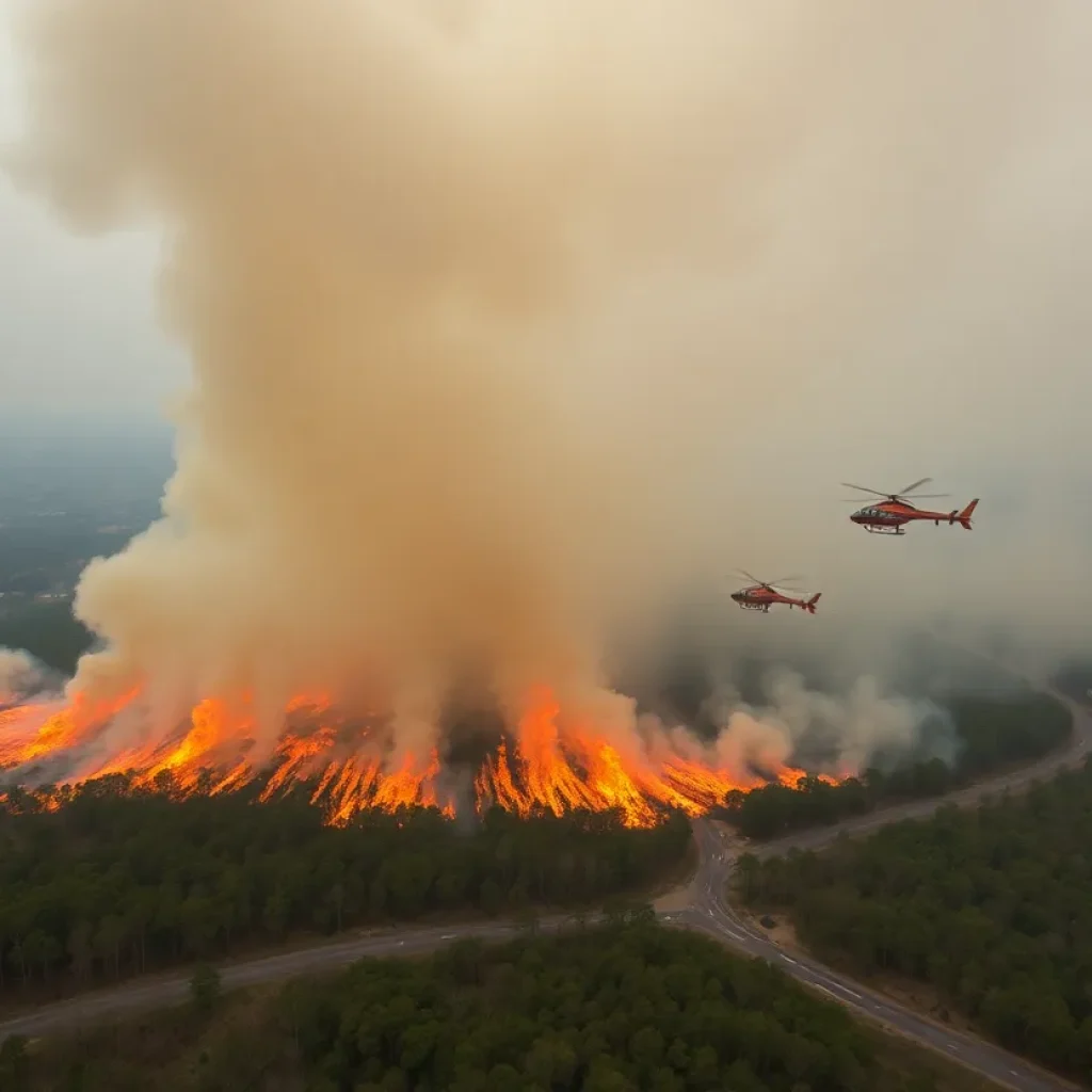 Emergency response to wildfires in South Carolina