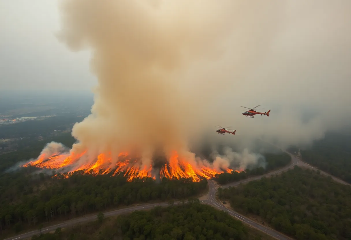 Firefighters battling wildfires in South Carolina