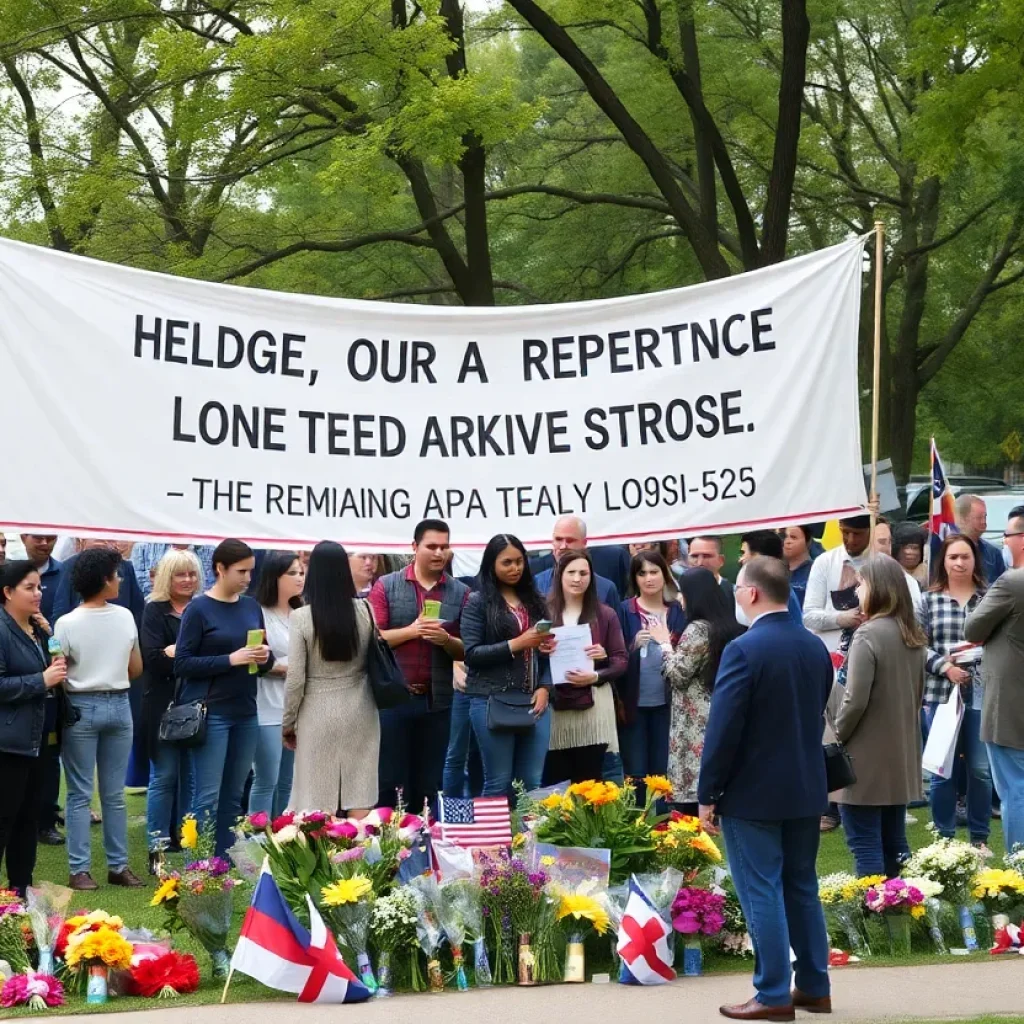 Community members gathering for the Tulsa Race Massacre Observance Day