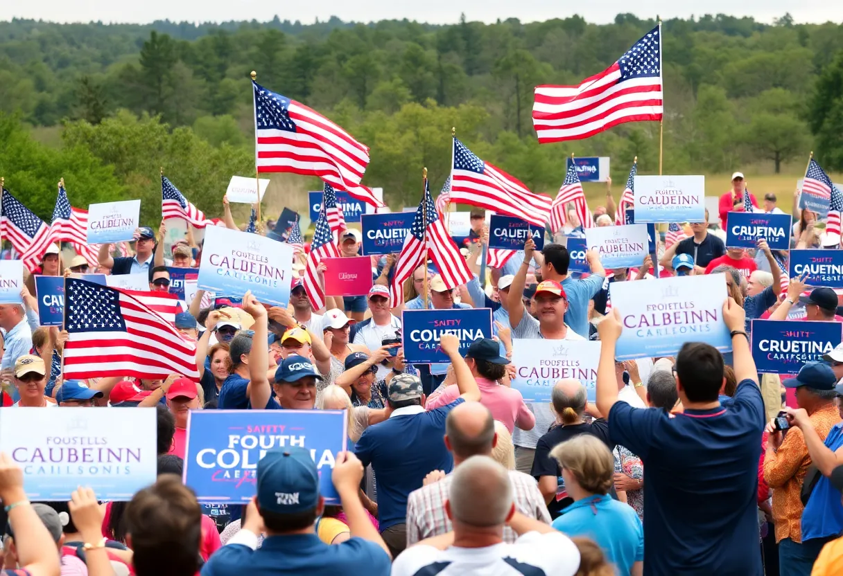 Crowd at Alan Wilson's campaign rally in South Carolina